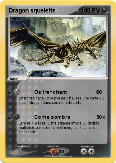 Pokemon Dragon squelette  