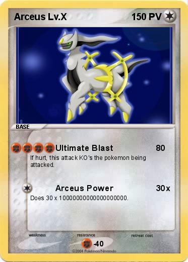 Pokemon Arceus Lv.X