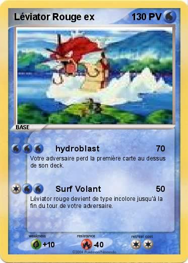 Pokemon Léviator Rouge ex