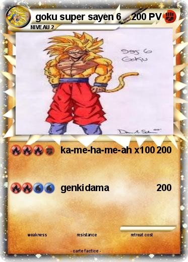Pokemon goku super sayen 6