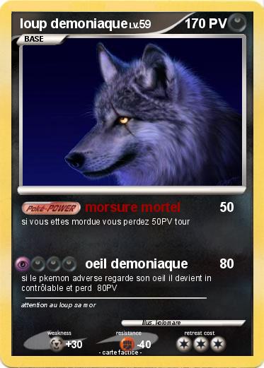 Pokemon loup demoniaque