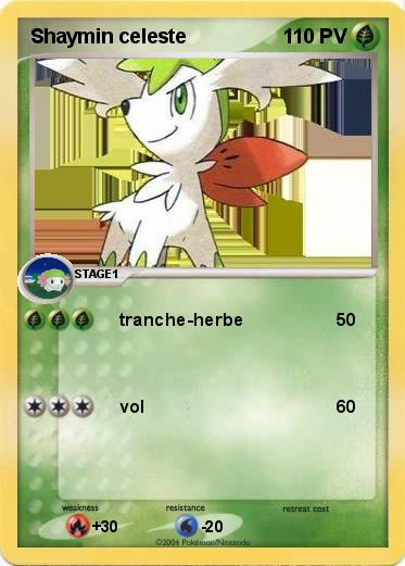 Pokemon Shaymin celeste