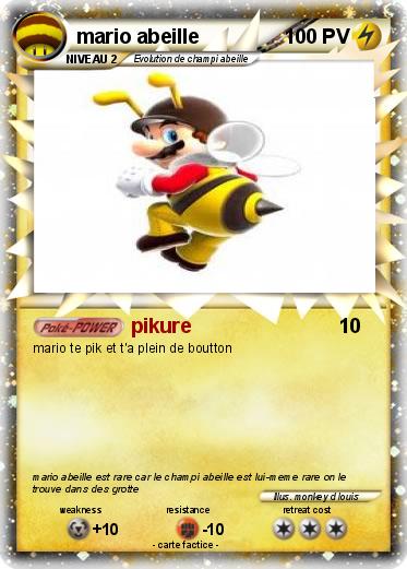Pokemon mario abeille
