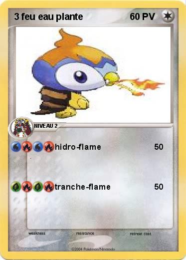 Pokemon 3 feu eau plante