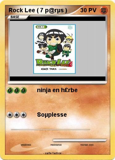 Pokemon Rock Lee ( 7 p@rµs )
