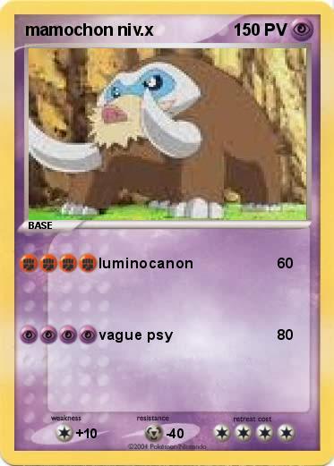 Pokemon mamochon niv.x