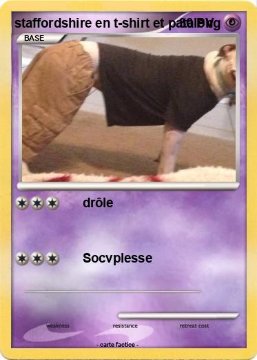 Pokemon staffordshire en t-shirt et patalong