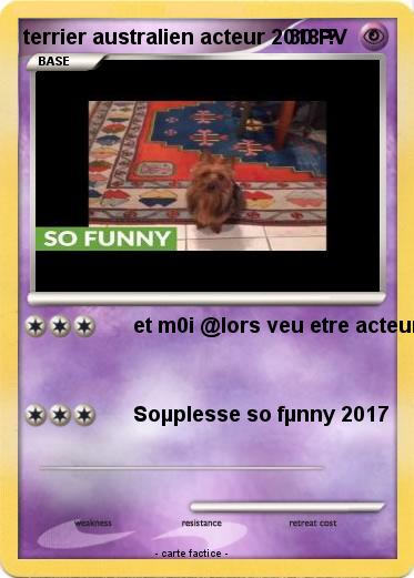 Pokemon terrier australien acteur 2018 ?