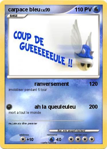 Pokemon carpace bleu