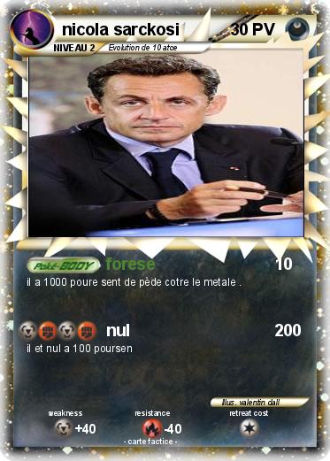 Pokemon nicola sarckosi