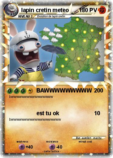 Pokemon lapin cretin meteo