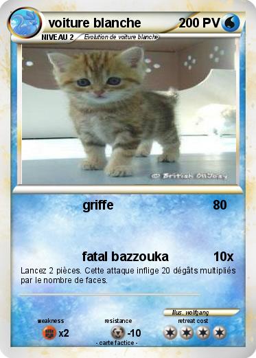 Pokemon voiture blanche