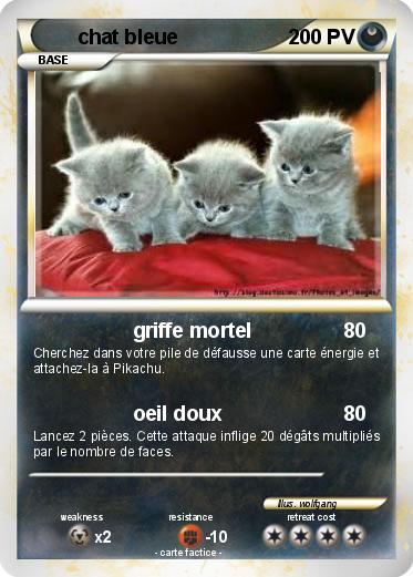 Pokemon chat bleue