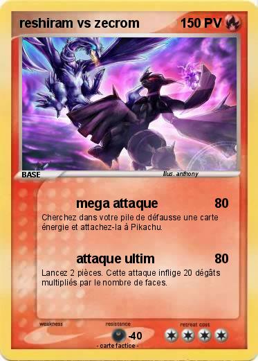 Pokemon reshiram vs zecrom