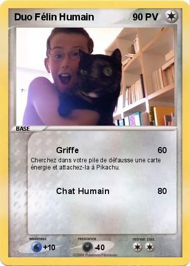 Pokemon Duo Félin Humain