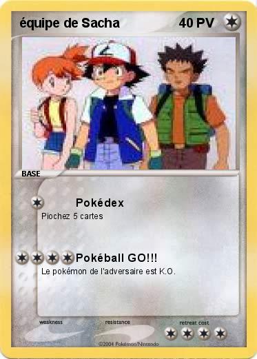 Pokemon équipe de Sacha