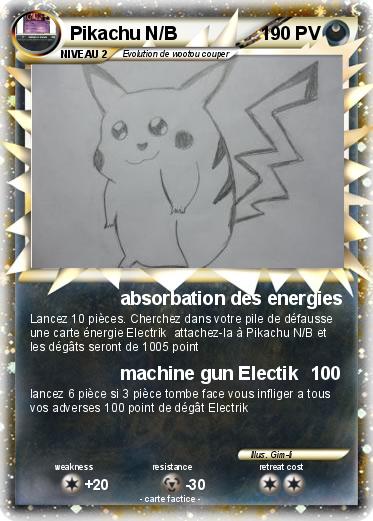 Pokemon Pikachu N/B