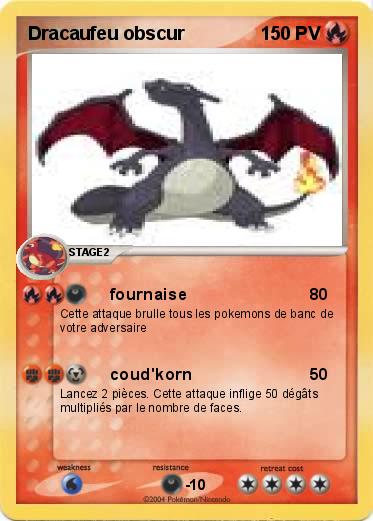 Pokemon Dracaufeu obscur