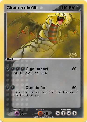 Pokemon Giratina niv 65 
