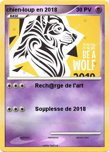 Pokemon chien-loup en 2018