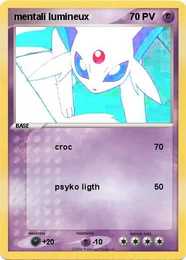 Pokemon mentali lumineux