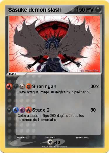 Pokemon Sasuke demon slash
