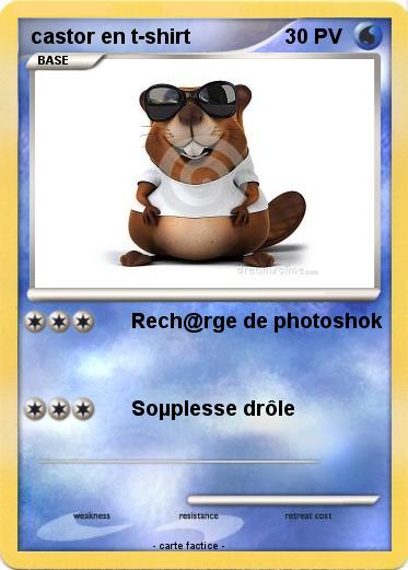 Pokemon castor en t-shirt