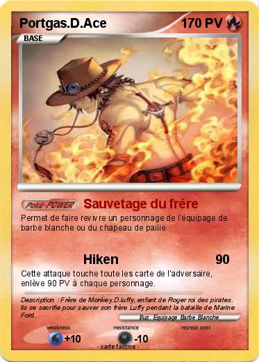 Pokemon Portgas.D.Ace