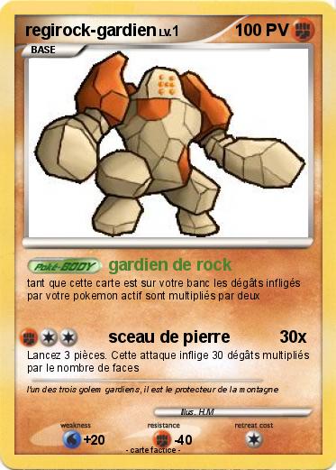 Pokemon regirock-gardien