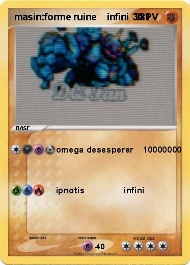Pokemon masin:forme ruine    infini  281