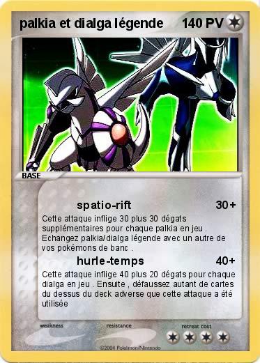 Pokemon palkia et dialga légende