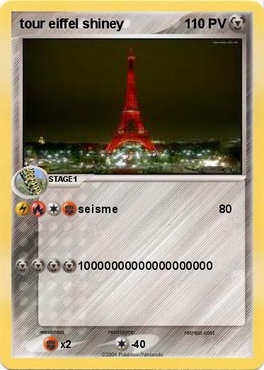 Pokemon tour eiffel shiney