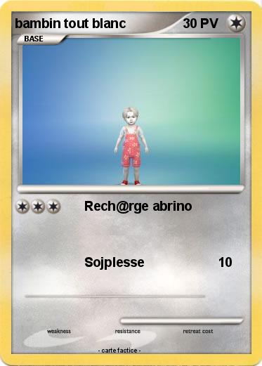 Pokemon bambin tout blanc