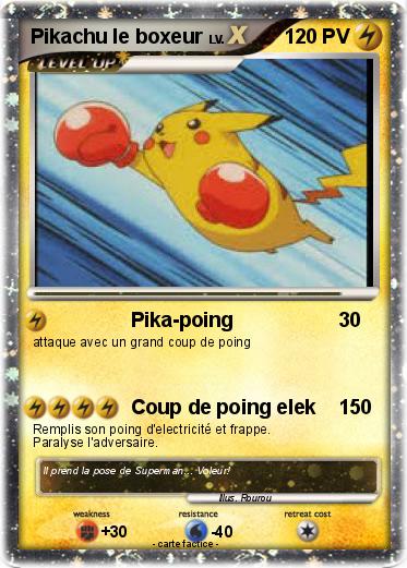 Pokemon Pikachu le boxeur