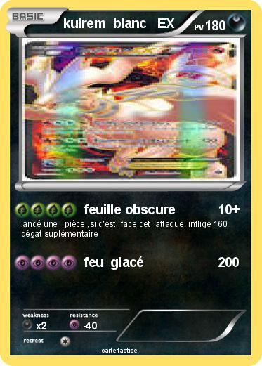 Pokemon kuirem  blanc   EX