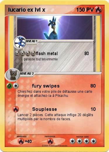 Pokemon lucario ex lvl x