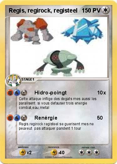 Pokemon Regis, regirock, registeel