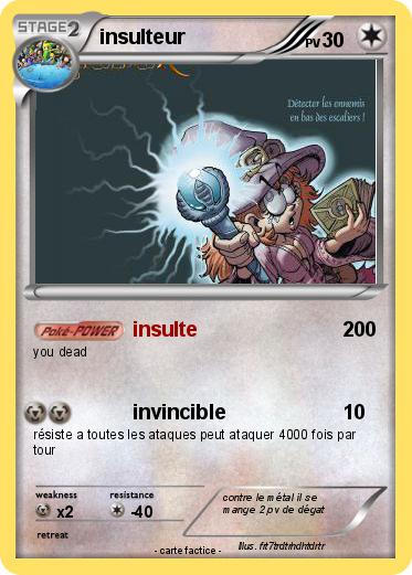 Pokemon insulteur
