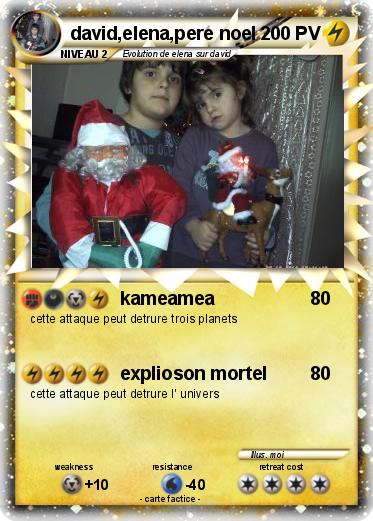 Pokemon david,elena,pere noel