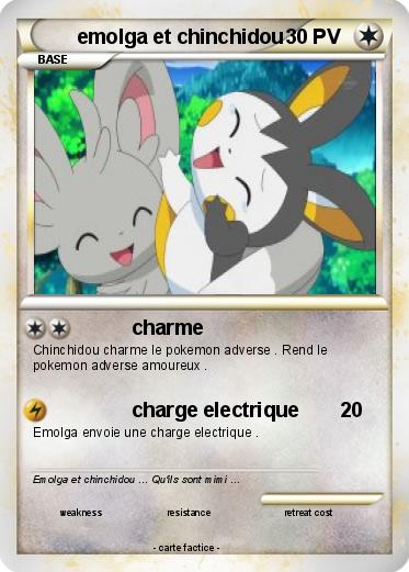 Pokemon emolga et chinchidou