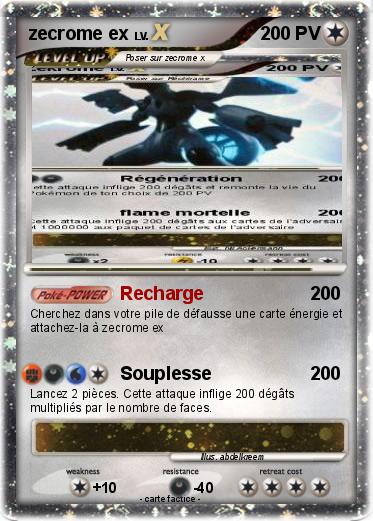 Pokemon zecrome ex