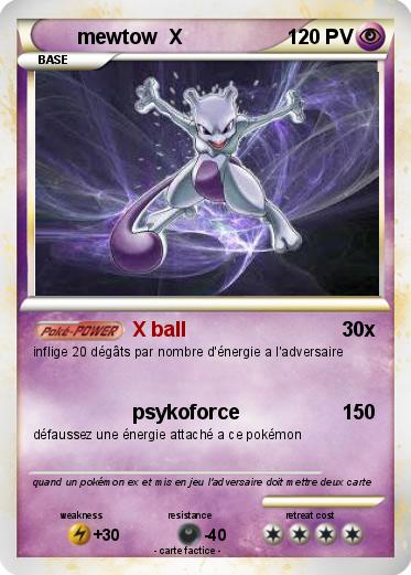 Pokemon mewtow  X