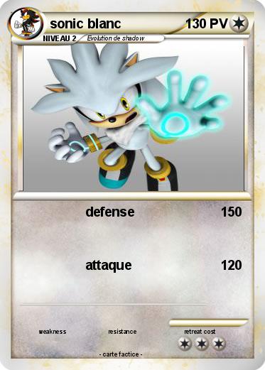 Pokemon sonic blanc