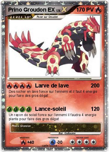 Pokemon Prino Groudon EX