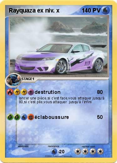 Pokemon Rayquaza ex niv. x  