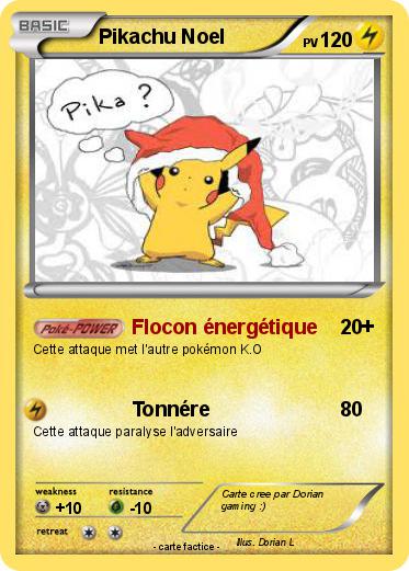 Pokemon Pikachu Noel