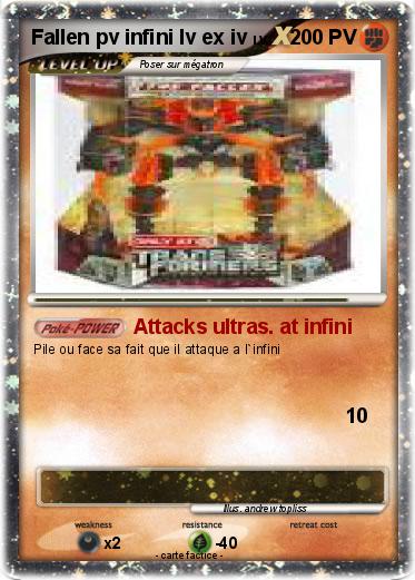 Pokemon Fallen pv infini lv ex iv