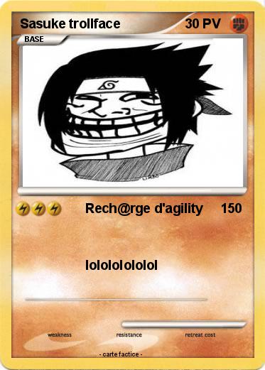 Pokemon Sasuke trollface