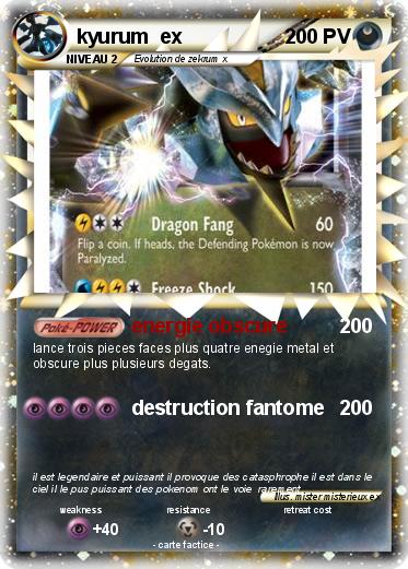 Pokemon kyurum  ex