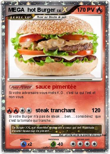 Pokemon MEGA  hot Burger
